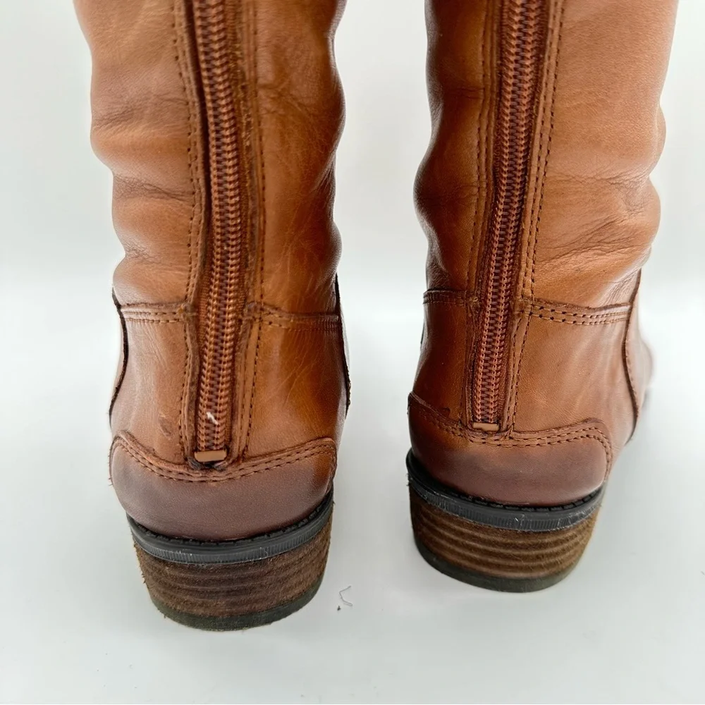 Sam Edelman Penny Tan Leather Knee High Boots - Picture 7 of 13